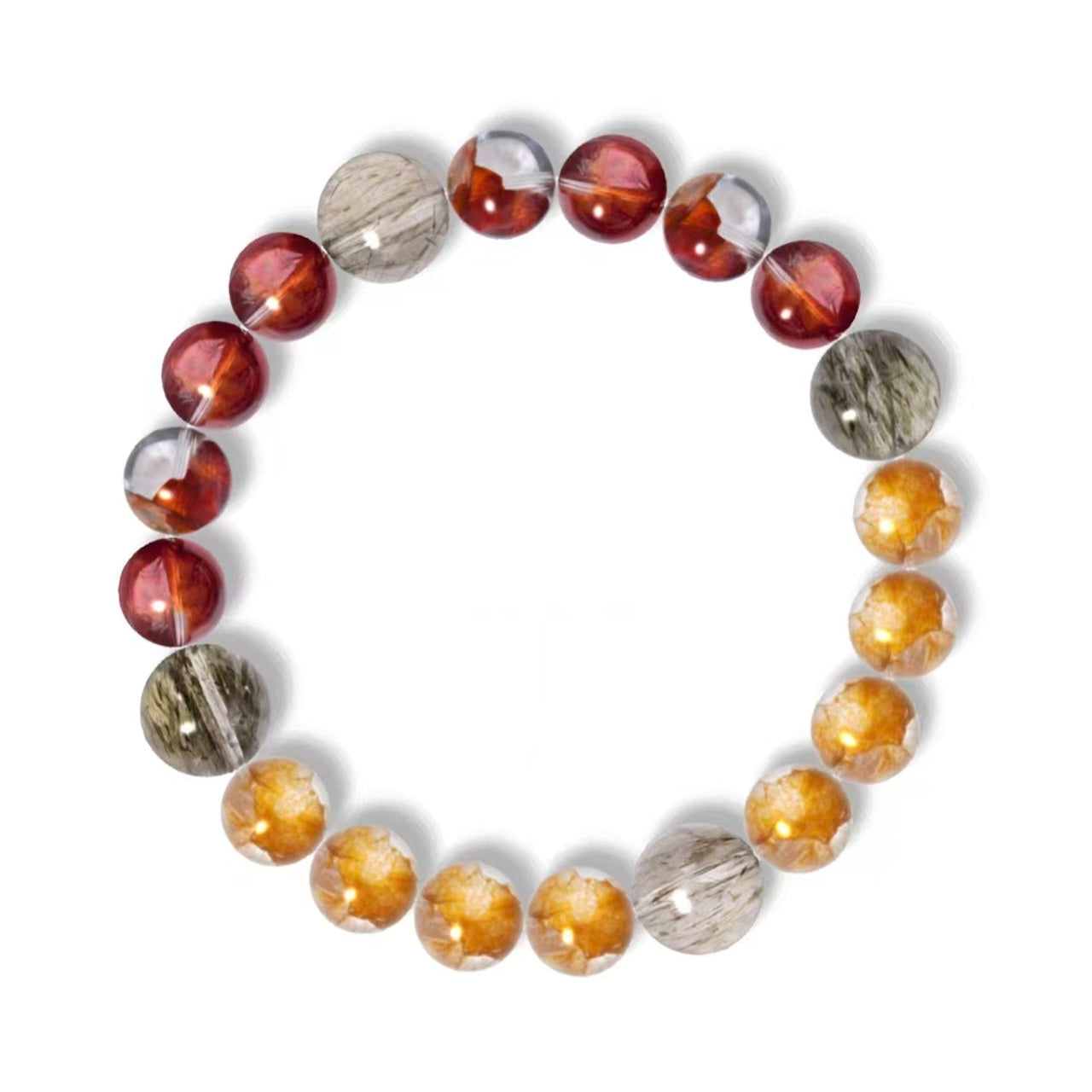 Customizable Tri-Color Symmetry Beaded Bracelet- DIY Option