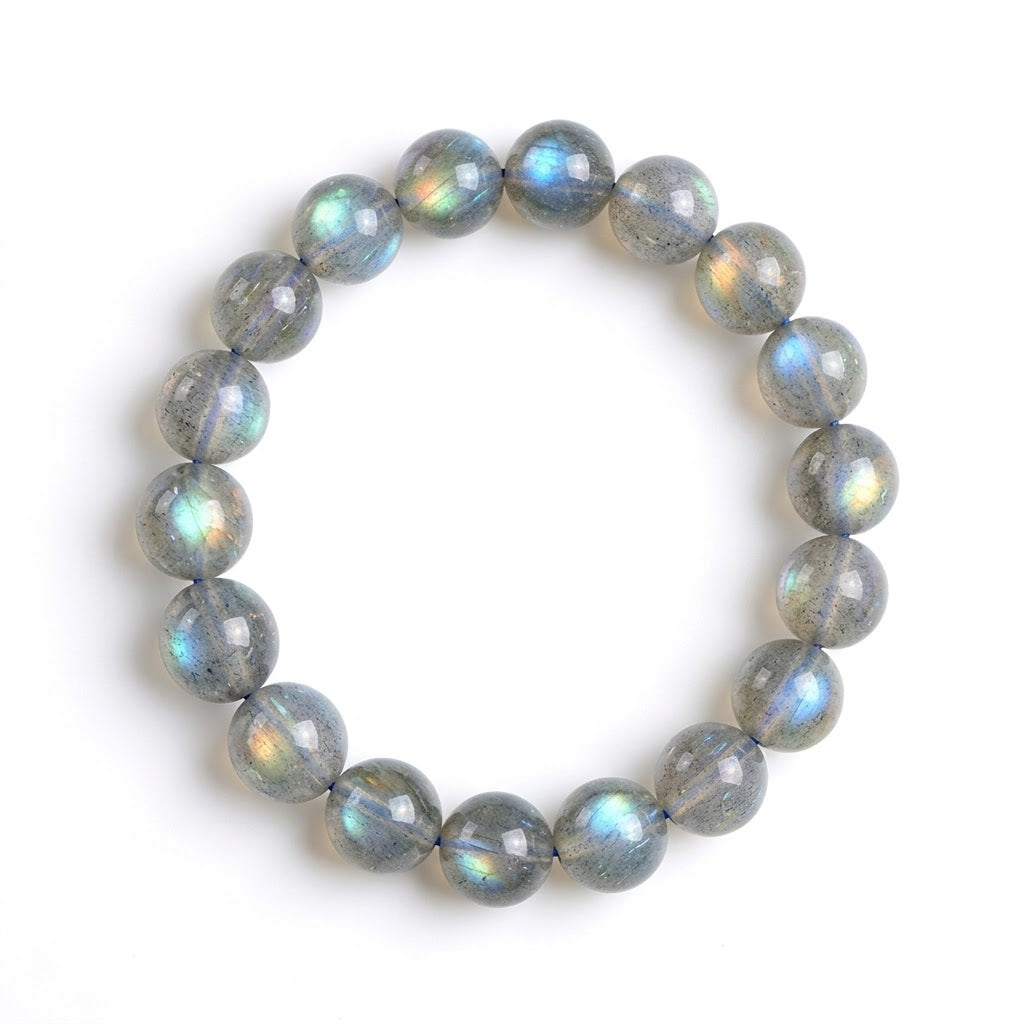Natural Labradorite Blue Flash Magic & Transformation Crystal Bracelet