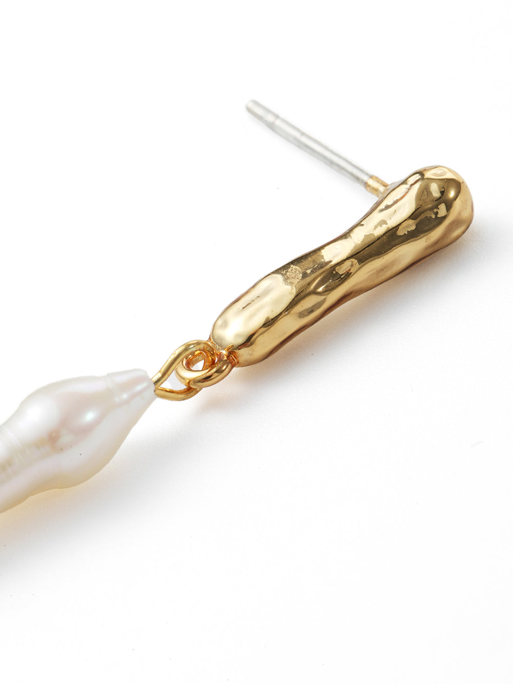 Linear Form Drop Earrings