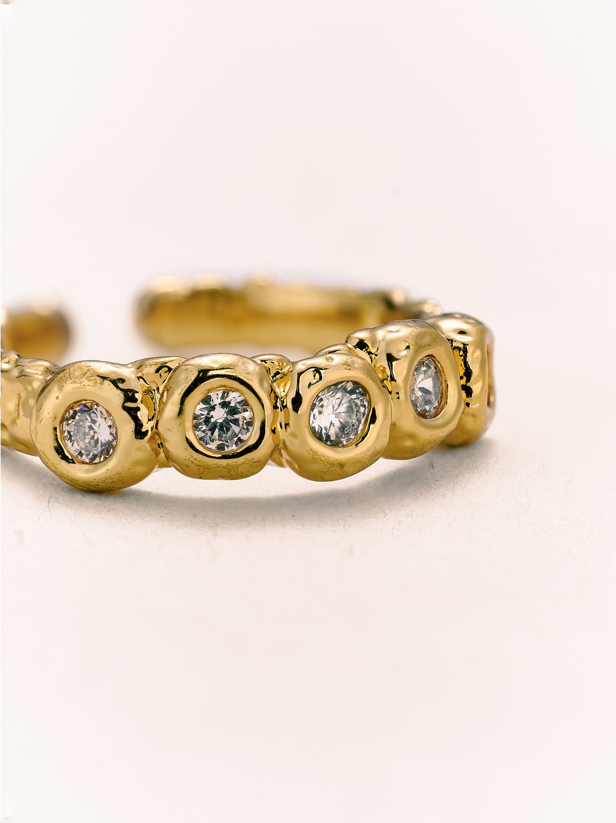 Molten Dew Pavé Ring