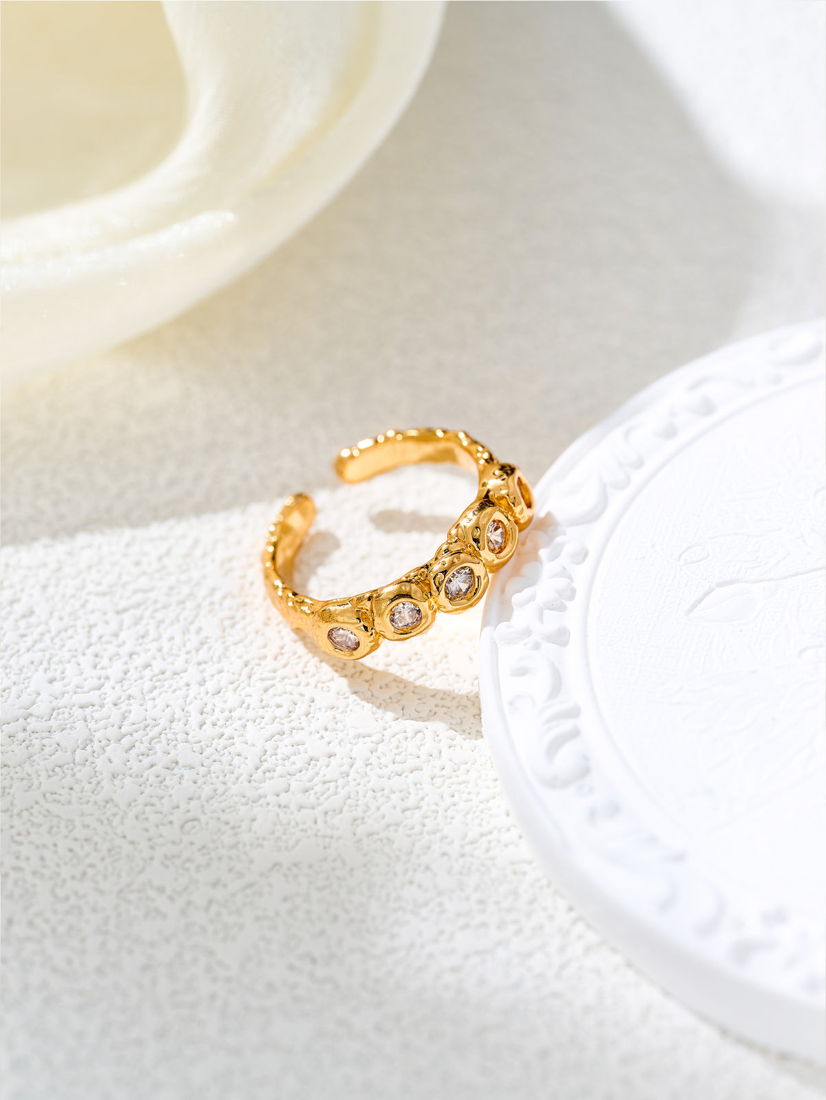 Molten Dew Pavé Ring
