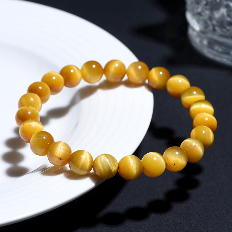 Natural Golden Tiger Eye Confidence & Protection Crystal Bracelet