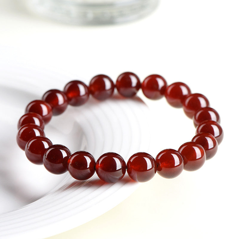 Natural Deep Red Garnet Vitality Healing Crystal Bracelet