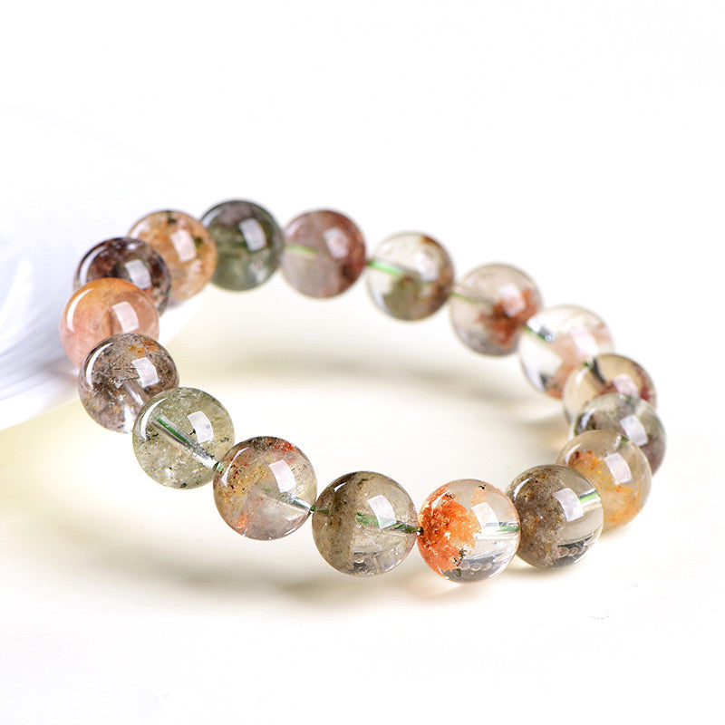 Natural Four Seasons Garden Quartz Healing Crystal Bracelet
