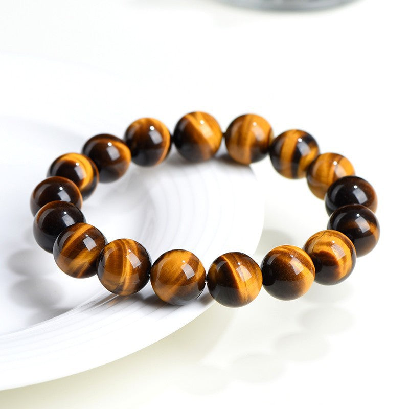 Natural Golden Tiger Eye Courage & Protection Crystal Bracelet