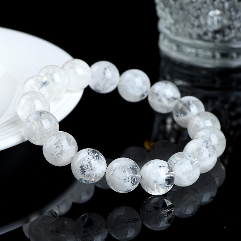 Natural White Phantom Quartz Purifying & Healing Crystal Bracelet