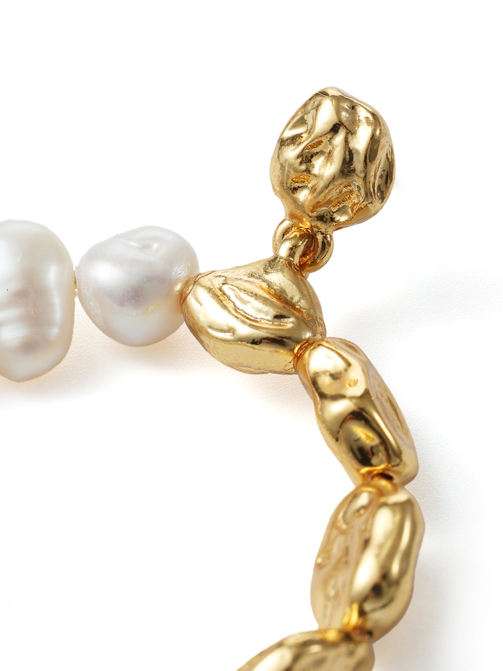 Organic Contrast Drop Earrings
