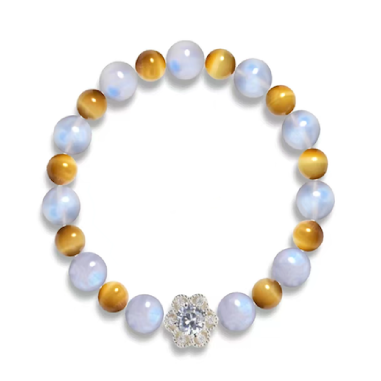 Customizable Two-Tone Crystal Spacer Bead Bracelet- DIY Option