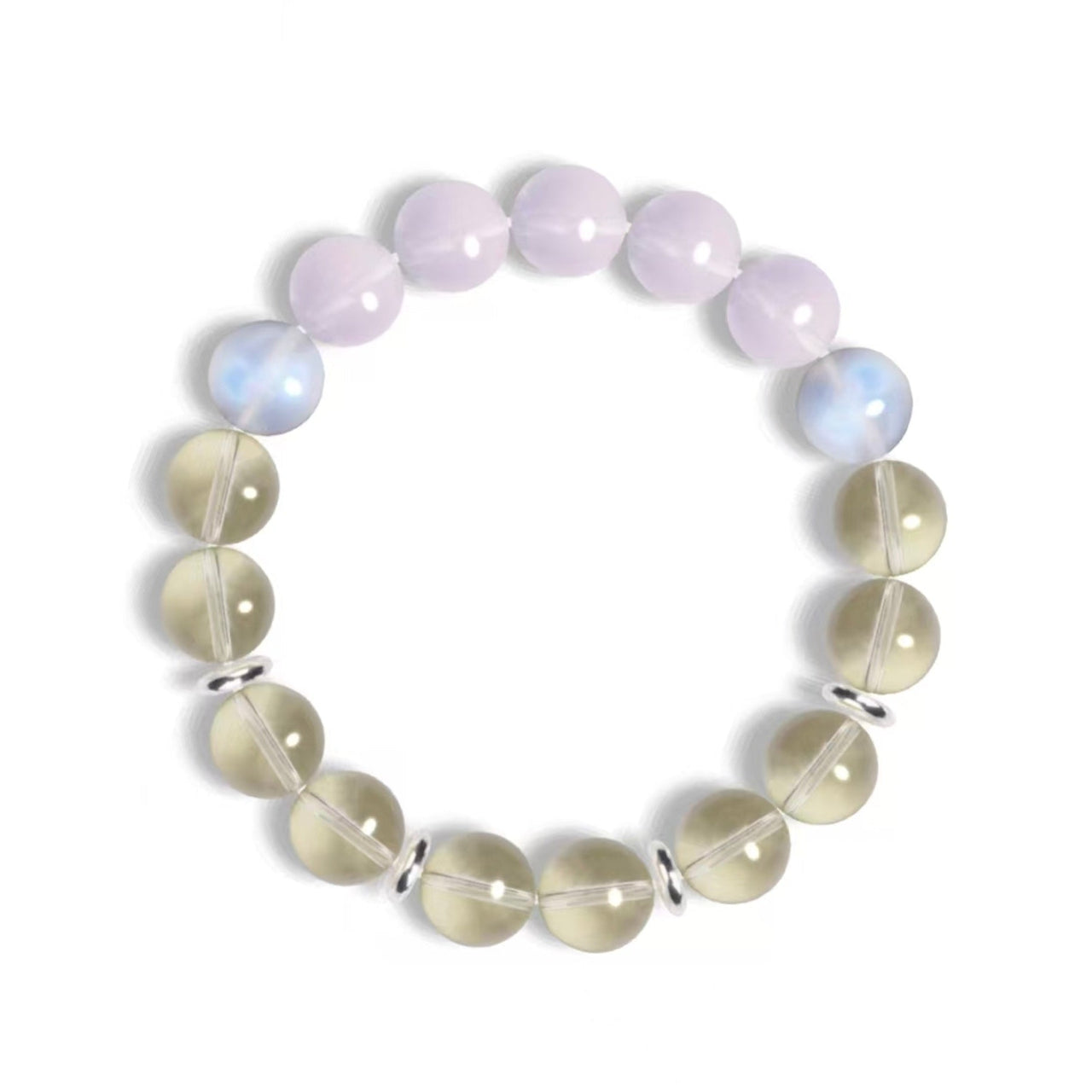 Customizable Tri-Color Crystal Beaded Bracelet- DIY Option