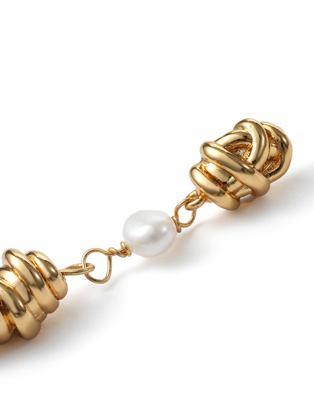 Entwined Fluid Drop Earrings