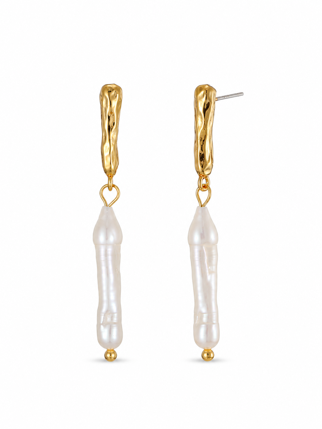 Linear Form Drop Earrings