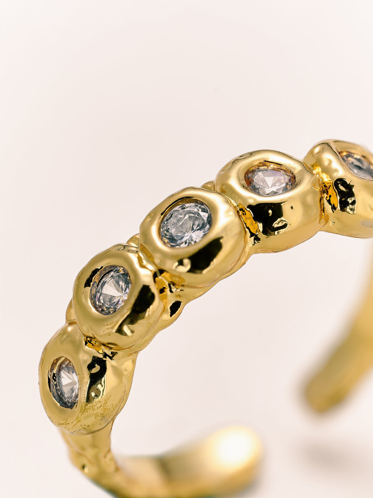 Molten Dew Pavé Ring
