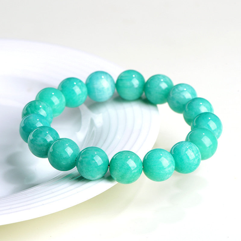 Natural Aqua Amazonite Courage & Truth Healing Crystal Bracelet