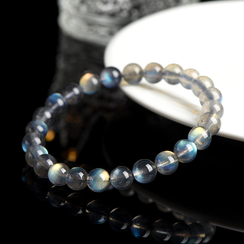 Natural Labradorite Blue Flash Magic & Transformation Crystal Bracelet