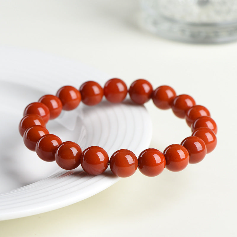 Natural Red Agate Vitality & Grounding Healing Crystal Bracelet
