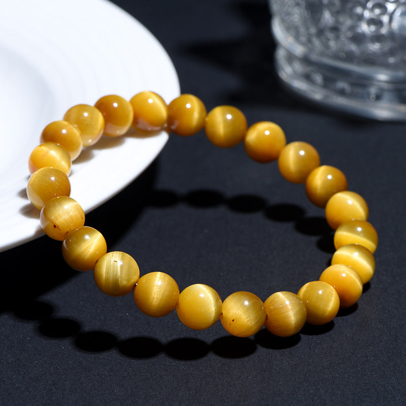 Natural Golden Tiger Eye Confidence & Protection Crystal Bracelet
