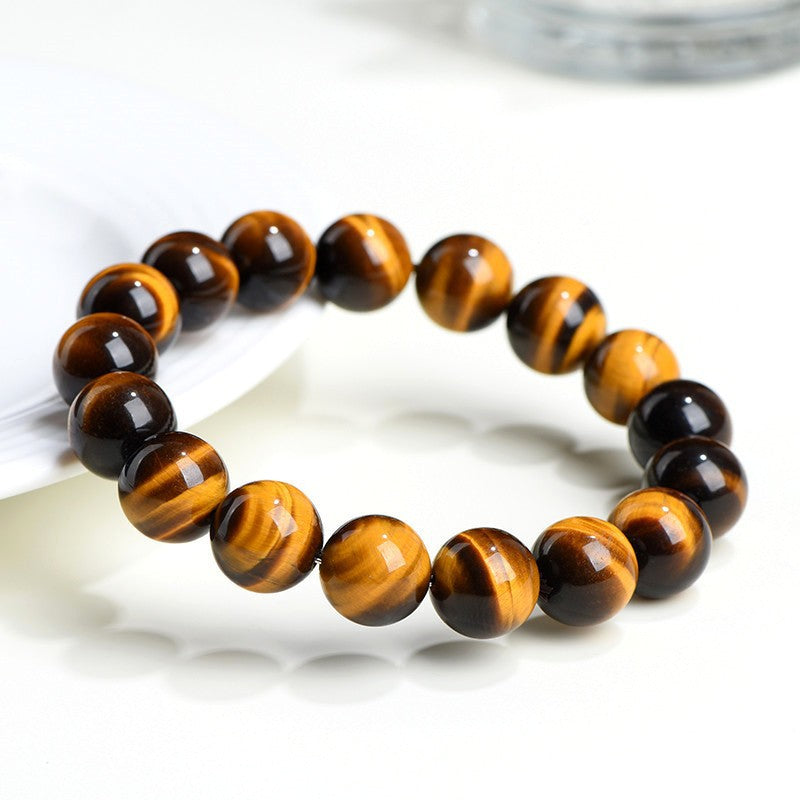 Natural Golden Tiger Eye Courage & Protection Crystal Bracelet