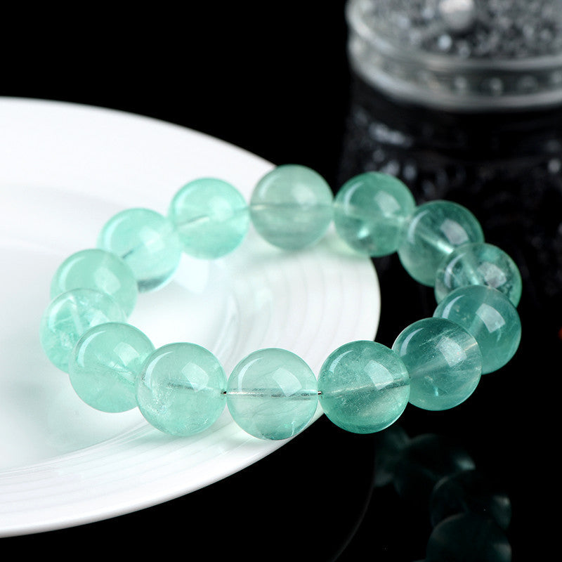 Natural Green Fluorite Focus & Clarity Crystal Bracelet