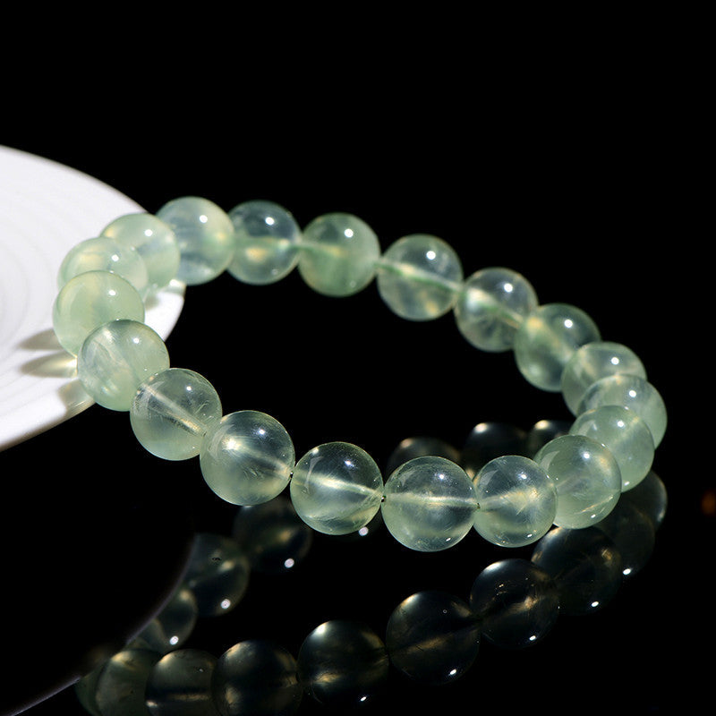 Natural Green Prehnite Healing Crystal Bracelet