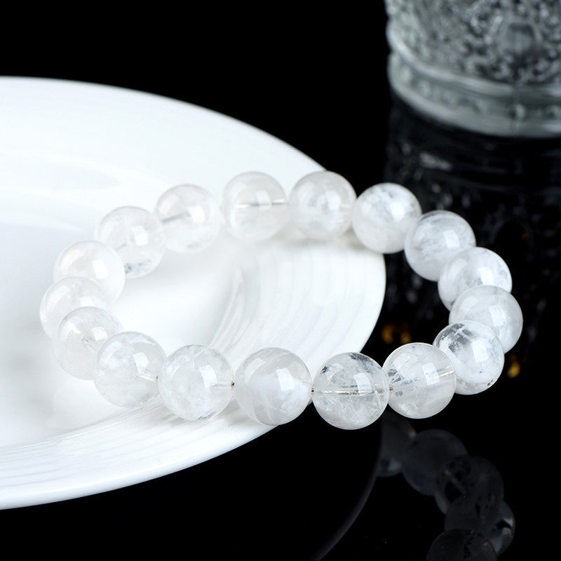 Natural White Phantom Quartz Purifying & Healing Crystal Bracelet