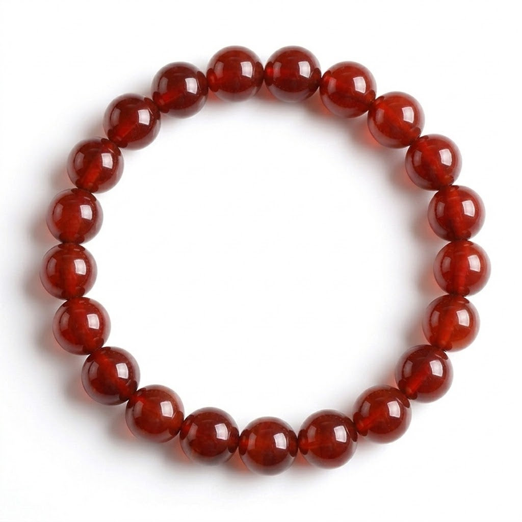 Natural Deep Red Garnet Vitality Healing Crystal Bracelet