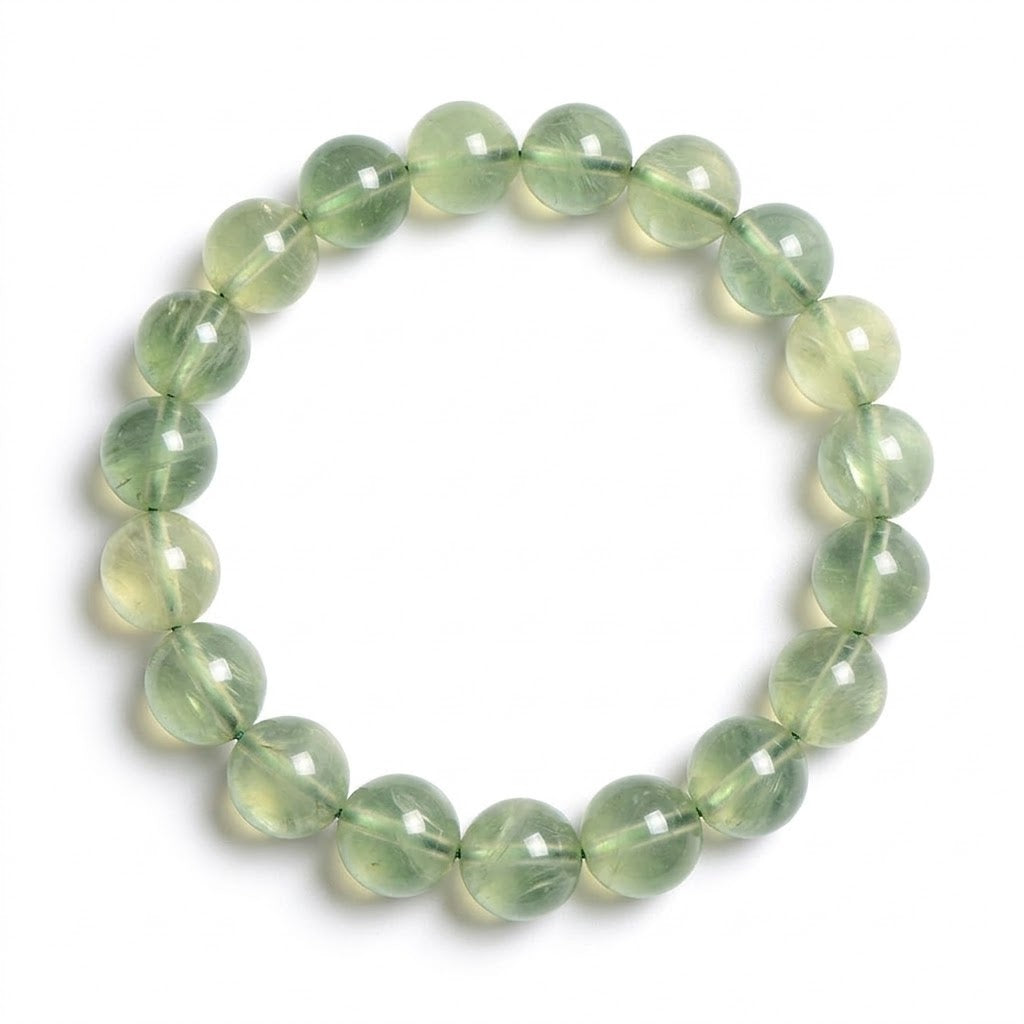 Natural Green Prehnite Healing Crystal Bracelet