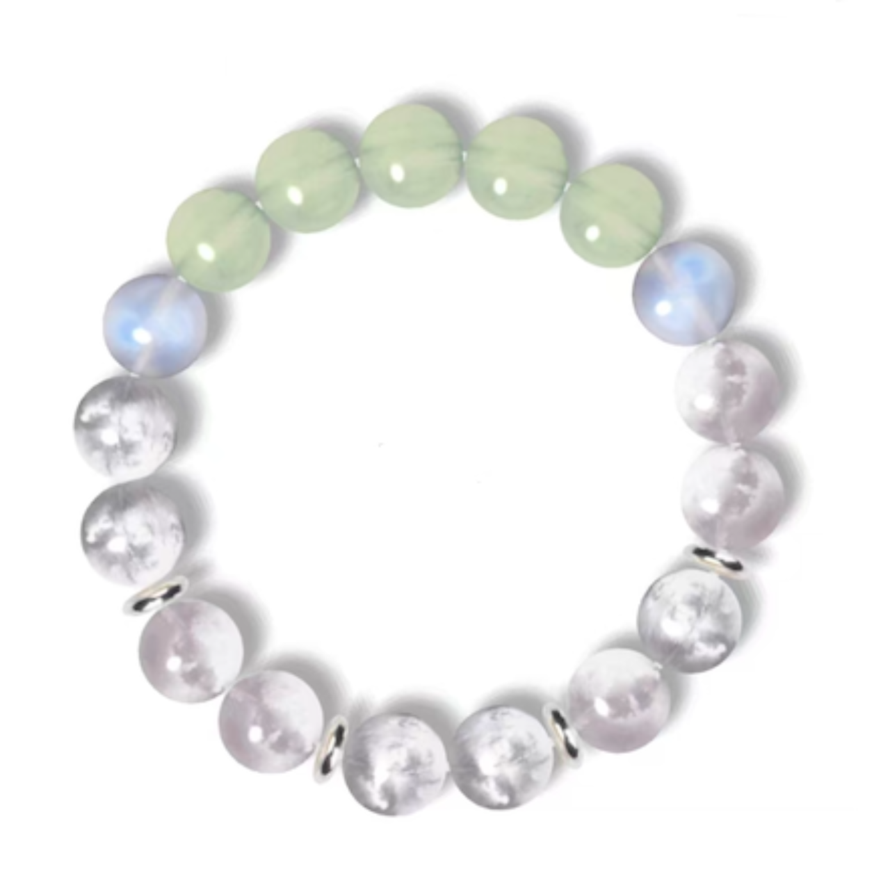 Customizable Tri-Color Crystal Beaded Bracelet- DIY Option