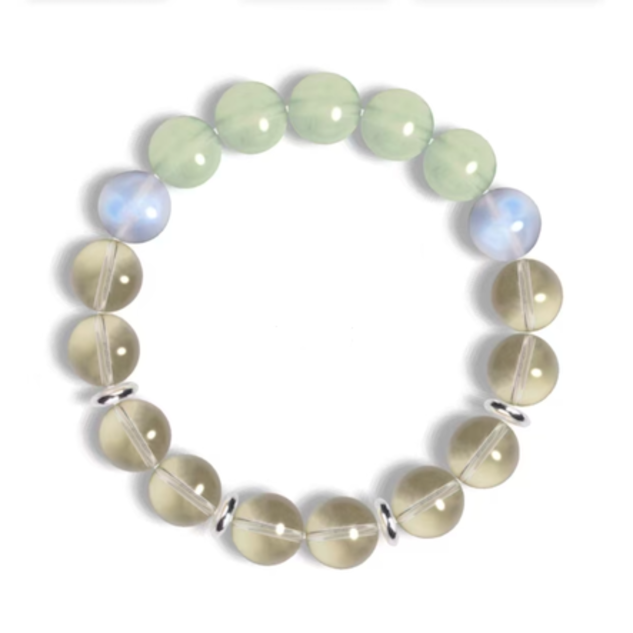 Customizable Tri-Color Crystal Beaded Bracelet- DIY Option